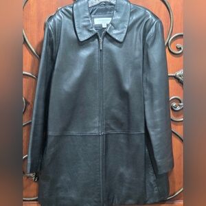 Liz Claiborne Woman Black Leather Jacket